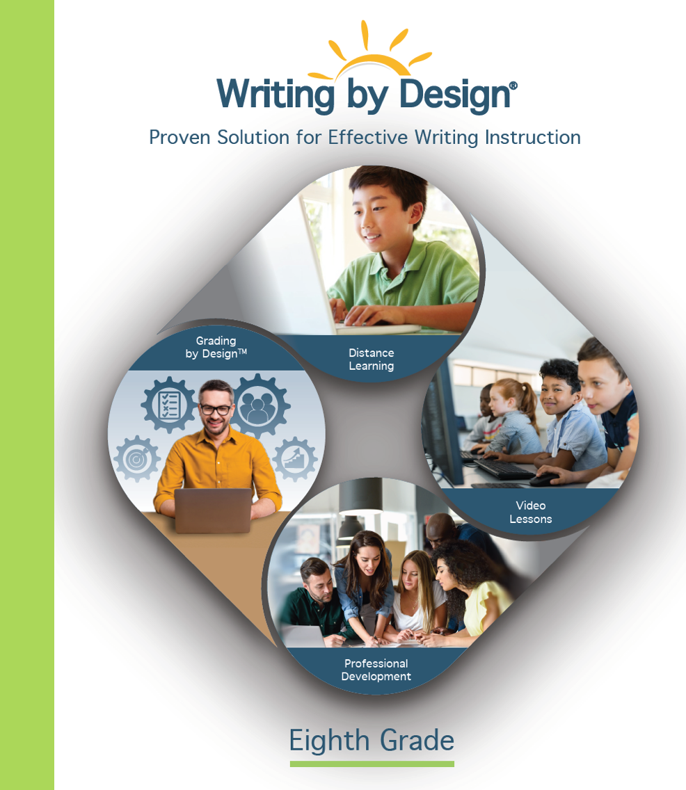 8th Grade -- Printed & Online Teaching Manual + Grading by Design™ + video lessons (1 student)